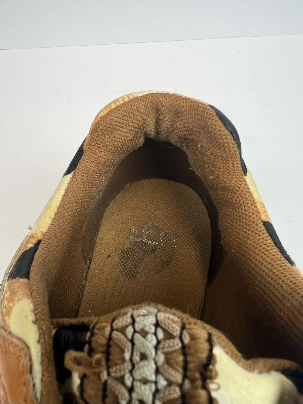UGG CA805 zip cow print 1120717 Cream Brown Black Unborn Calf Suede Sneakers 7